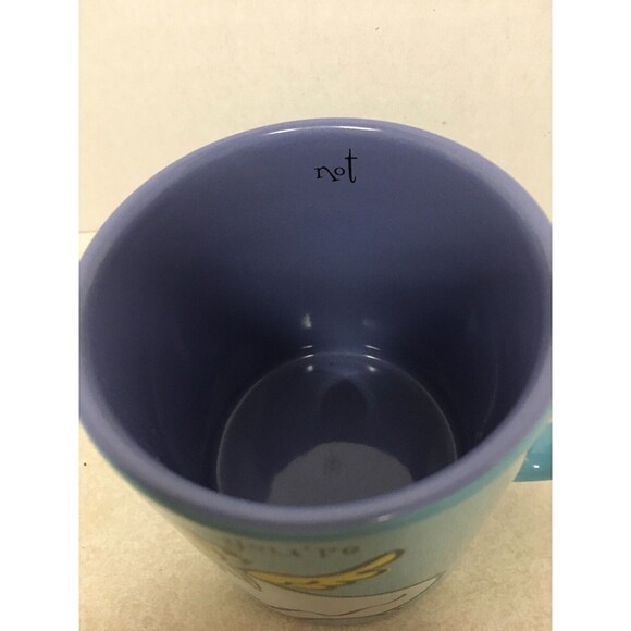You're an Angel NOT Mug Max & Lucy Silvestri Light Blue Purple Inside - Picture 2 of 4